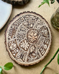Patchwork Flowers Wood Burning - Handmade Wall hanging